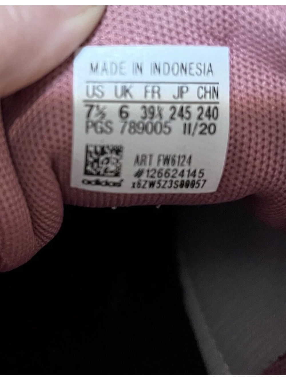 Adidas Cloudfoam Women’s Running Shoes Pink Mauve Athletic Sneakers galaxy Trace - Picture 6 of 7